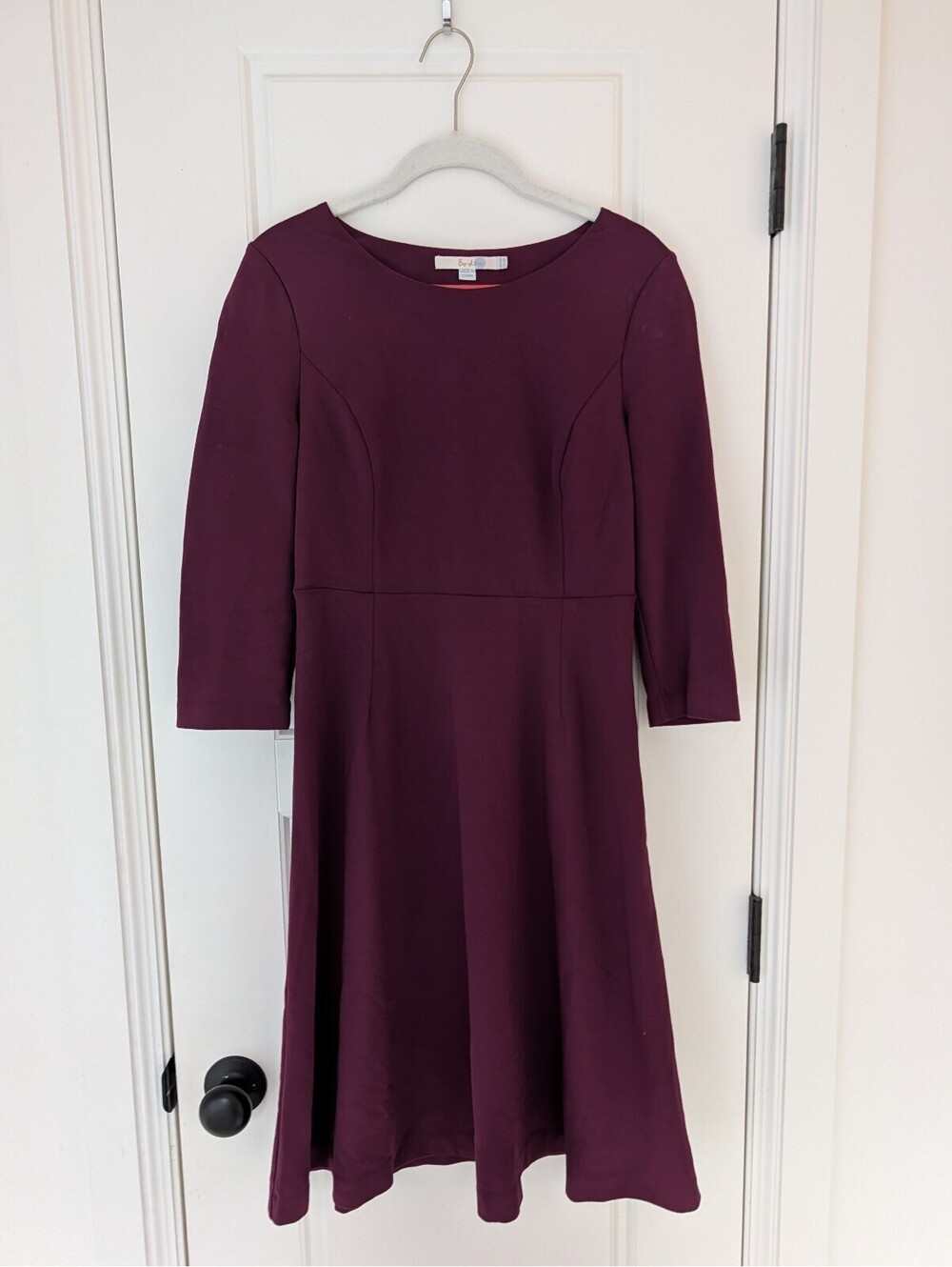 Boden burgandy work dress